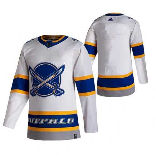 Men%27s Buffalo Sabres Blank White 2020-21 Reverse Retro Stitched NHL Jersey Dzhi->carolina hurricanes->NHL Jersey